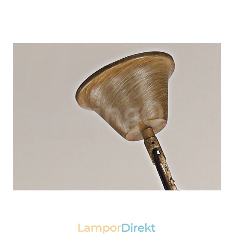 12 Ljus 2 Slipsar Rustik Konstnärlig Retro Horn Vintage Ljuskrona