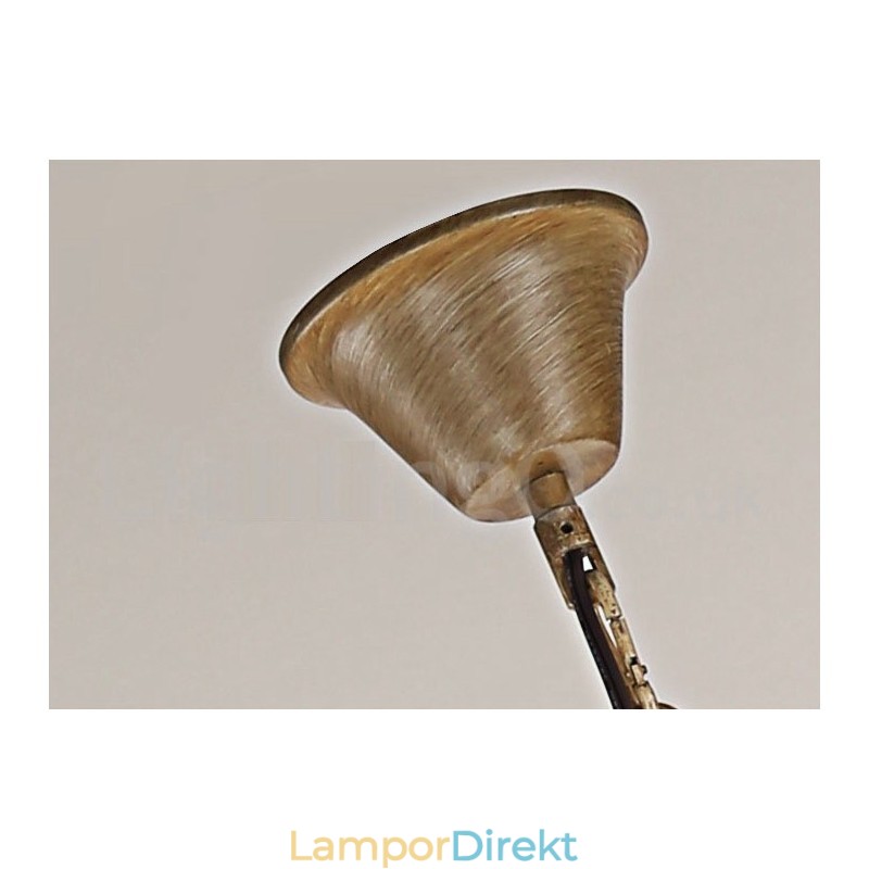 6 Ljus Rustik Konstnärlig Retro Horn Vintage Ljuskrona