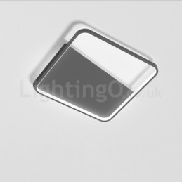 Moderna Minimalistiska Ultratunna 5 Cm Fyrkantiga Taklampor I Aluminium