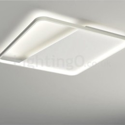 Moderna Minimalistiska Ultratunna 5 Cm Fyrkantiga Taklampor I Aluminium