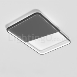 Modern Minimalist Ultratunna 5 Cm Aluminiumrektangel För Infällda Taklampor