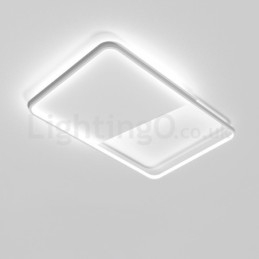 Modern Minimalist Ultratunna 5 Cm Aluminiumrektangel För Infällda Taklampor