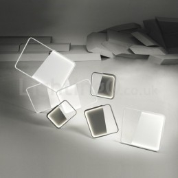 Modern Minimalist Ultratunna 5 Cm Aluminiumrektangel För Infällda Taklampor