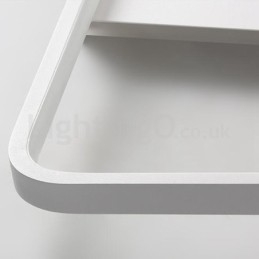 Modern Minimalist Ultratunna 5 Cm Aluminiumrektangel För Infällda Taklampor