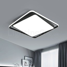 Modern Utsökt Svart Vit Fyrkantig Infälld Taklampa
