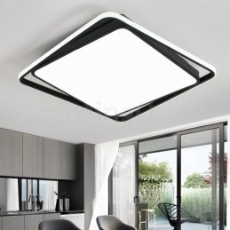 Modern Utsökt Svart Vit Fyrkantig Infälld Taklampa
