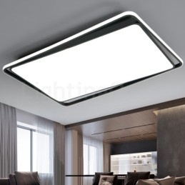 Modernt Mode Svart Vit Rektangel Infälld Taklampa