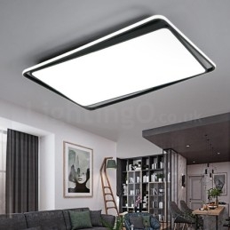 Modernt Mode Svart Vit Rektangel Infälld Taklampa
