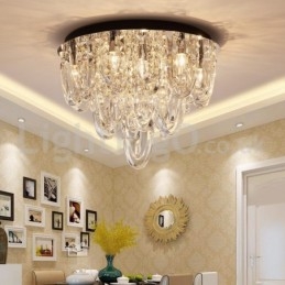 Lyxig Kristall Infälld Taklampa Modern Lampa