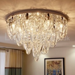 Lyxig Kristall Infälld Taklampa Modern Lampa