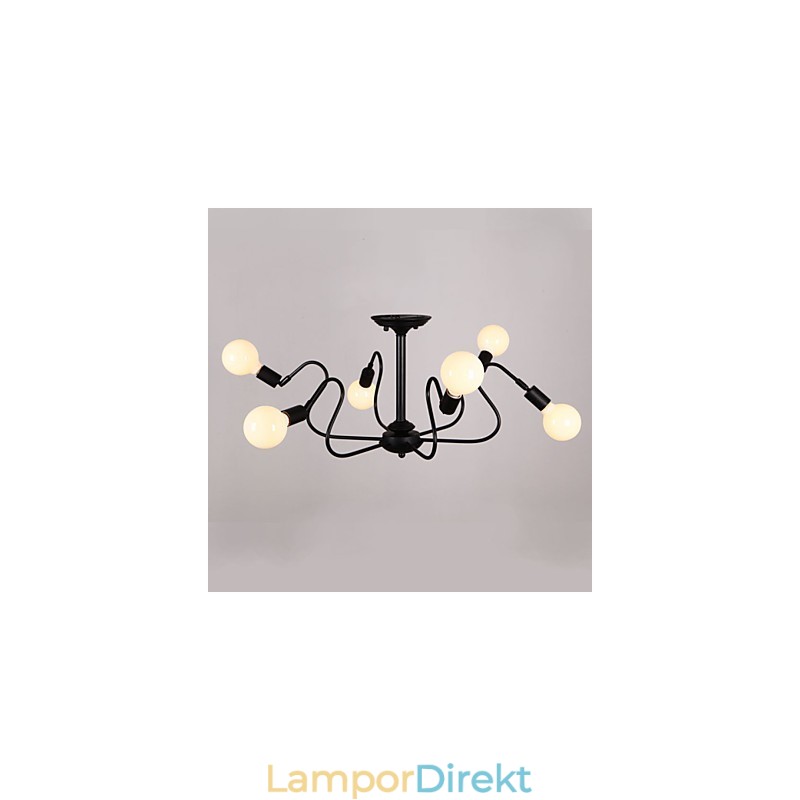 Loft American Vintage Taklampa Mode Lights Lights Järn Taklampa