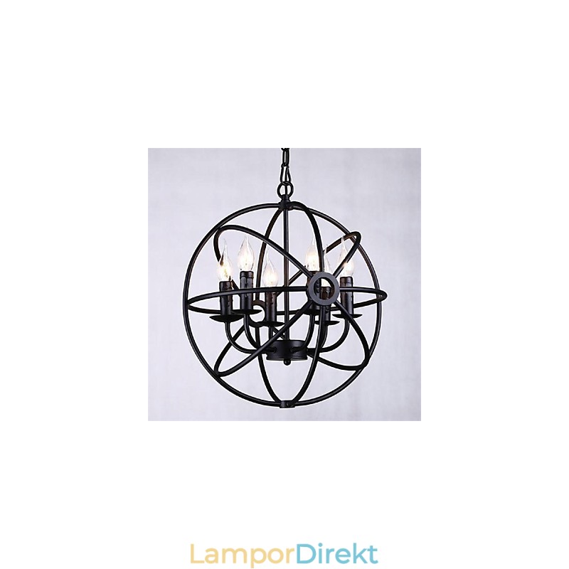 Ljuskrona Pendellampa I Ministil Modern Samtida Traditionell Klassisk Rustik Lodge Retro Lantern Country Globe