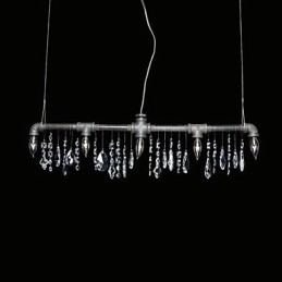 North American Style Creative 5 Light Chandelard I Pipe Design