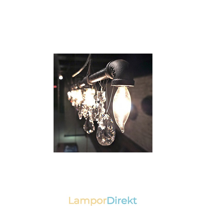 North American Style Creative 5 Light Chandelard I Pipe Design