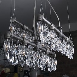 North American Style Creative 5 Light Chandelard I Pipe Design