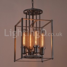 Retro Iron Gear Pendel Light Cafe