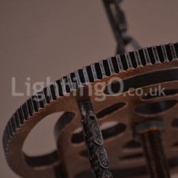 Retro Iron Gear Pendel Light Cafe