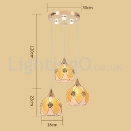 Billig 1 Light 3 Lights Modern Pendellampa