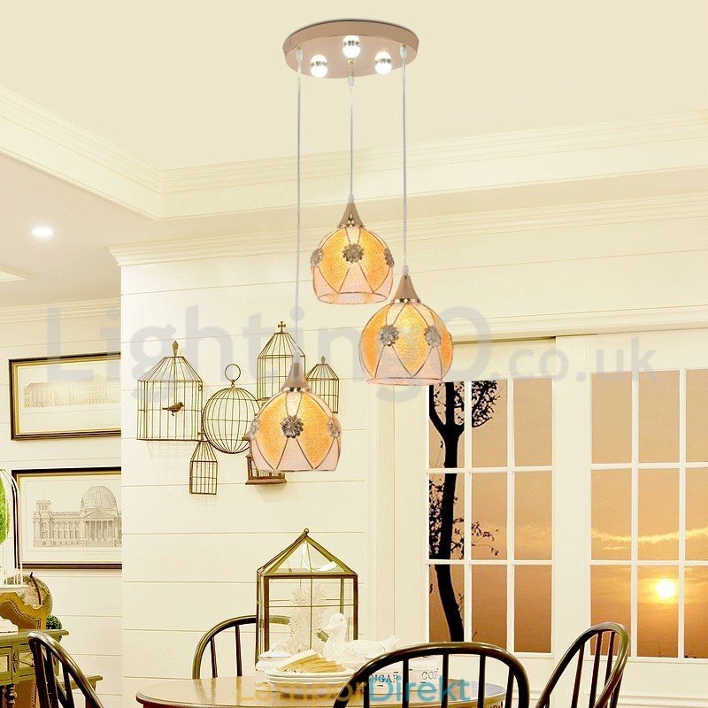 Billig 1 Light 3 Lights Modern Pendellampa