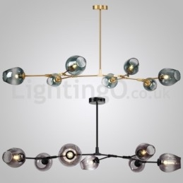 Nordic Modern Magic Bean Glaskrona Molecular Chandelier