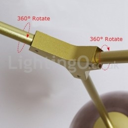 Nordic Modern Magic Bean Glaskrona Molecular Chandelier