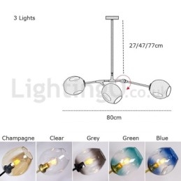Nordic Modern Magic Bean Glaskrona Molecular Chandelier