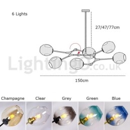 Nordic Modern Magic Bean Glaskrona Molecular Chandelier