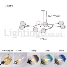 Nordic Modern Magic Bean Glaskrona Molecular Chandelier