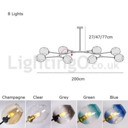 Nordic Modern Magic Bean Glaskrona Molecular Chandelier