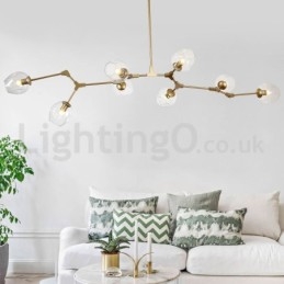Nordic Modern Magic Bean Glaskrona Molecular Chandelier