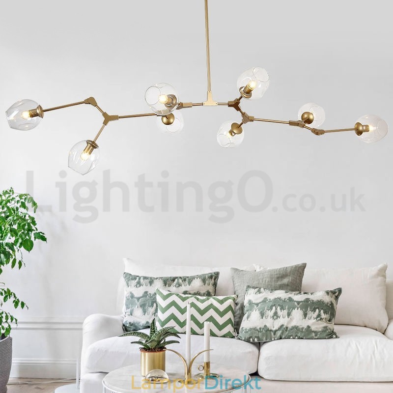 Nordic Modern Magic Bean Glaskrona Molecular Chandelier