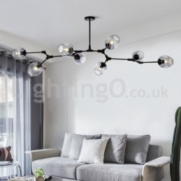 Nordic Modern Magic Bean Glaskrona Molecular Chandelier