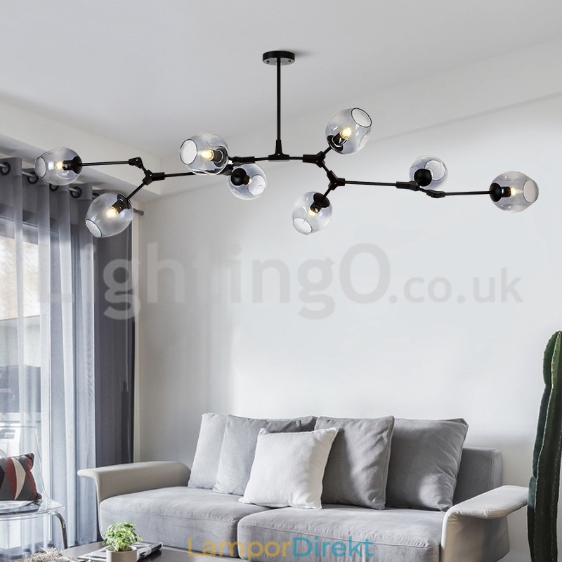 Nordic Modern Magic Bean Glaskrona Molecular Chandelier
