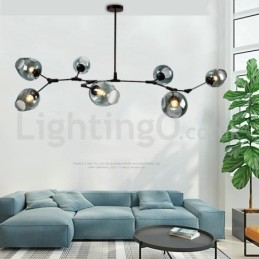 Nordic Modern Magic Bean Glaskrona Molecular Chandelier