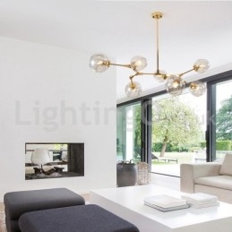 Nordic Modern Magic Bean Glaskrona Molecular Chandelier
