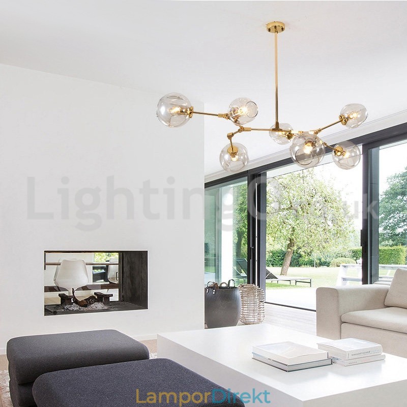 Nordic Modern Magic Bean Glaskrona Molecular Chandelier