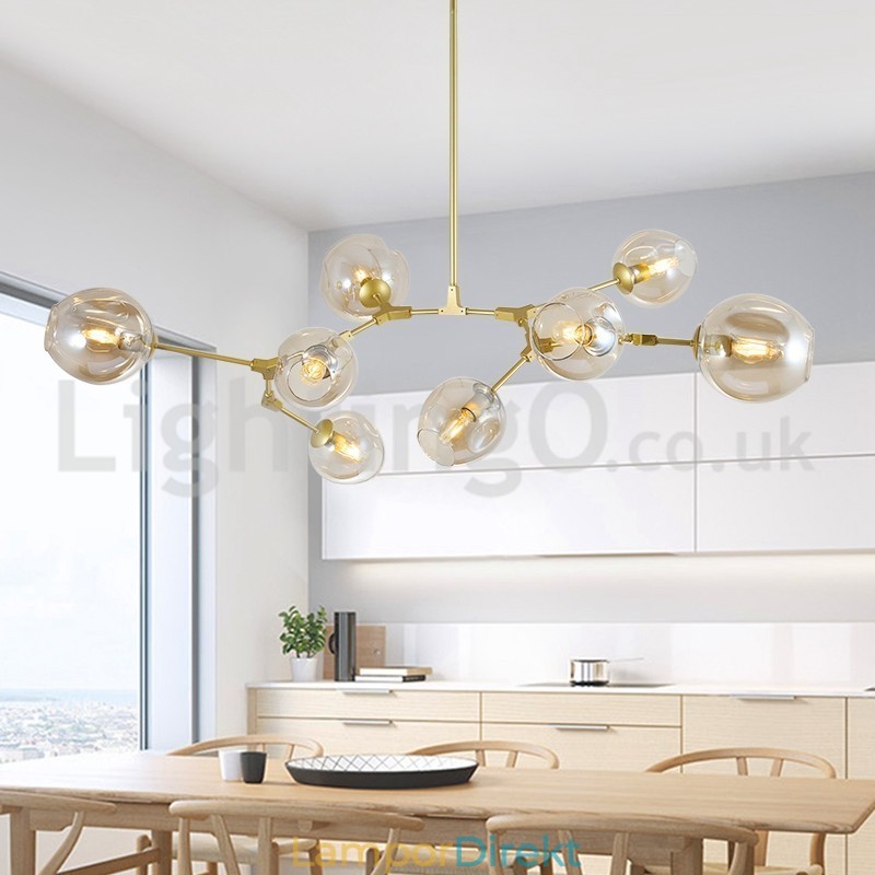 Nordic Modern Magic Bean Glaskrona Molecular Chandelier