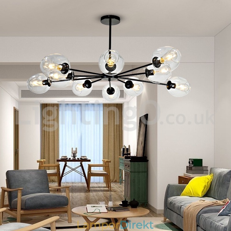 Nordic Postmodern Molecular Chandelier Magic Bean Chandelier Cafe
