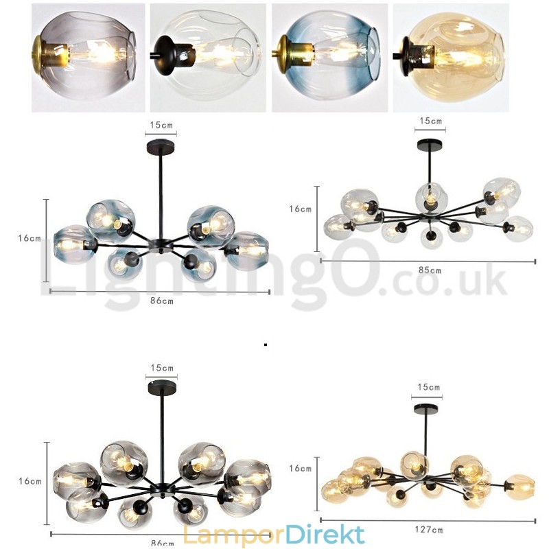 Nordic Postmodern Molecular Chandelier Magic Bean Chandelier Cafe