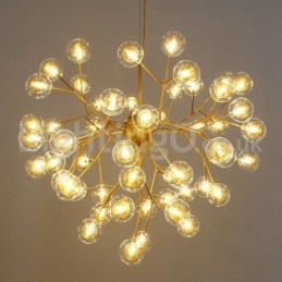 Nordisk Postmodern Molecular Bubble Chandelier Glaskrona