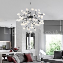 Nordisk Postmodern Molecular Bubble Chandelier Glaskrona