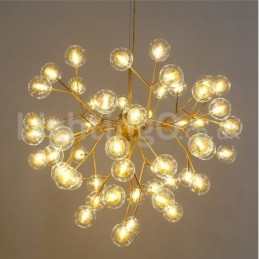 Nordisk Postmodern Molecular Bubble Chandelier Glaskrona
