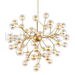Nordisk Postmodern Molecular Bubble Chandelier Glaskrona