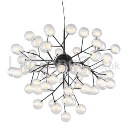 Nordisk Postmodern Molecular Bubble Chandelier Glaskrona