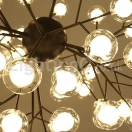 Nordisk Postmodern Molecular Bubble Chandelier Glaskrona