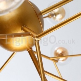 Nordisk Postmodern Molecular Bubble Chandelier Glaskrona