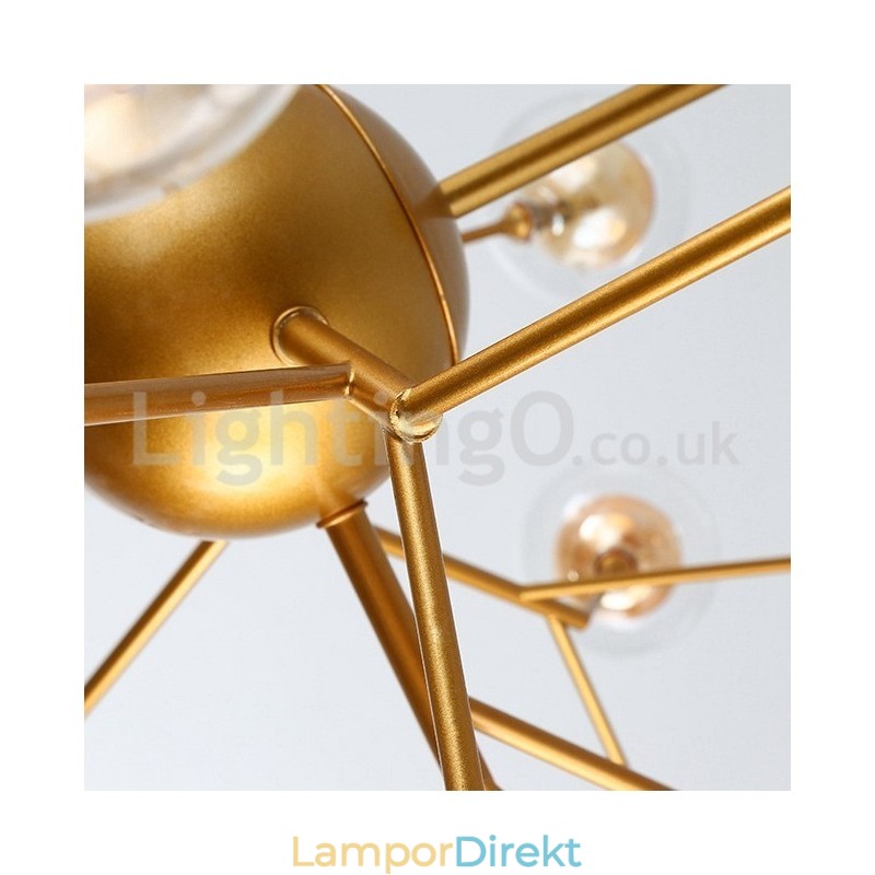 Nordisk Postmodern Molecular Bubble Chandelier Glaskrona