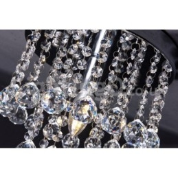 Modern Rund Kristallkrona Veranda Flush Mount Light