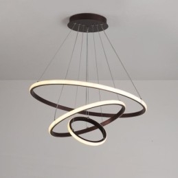 Dimbar Outside The Circles Light Pendellampa Med Fjärrkontroll Ringar I Modern Design