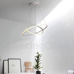 Dimbar Outside The Circles Light Pendellampa Med Fjärrkontroll Ringar I Modern Design